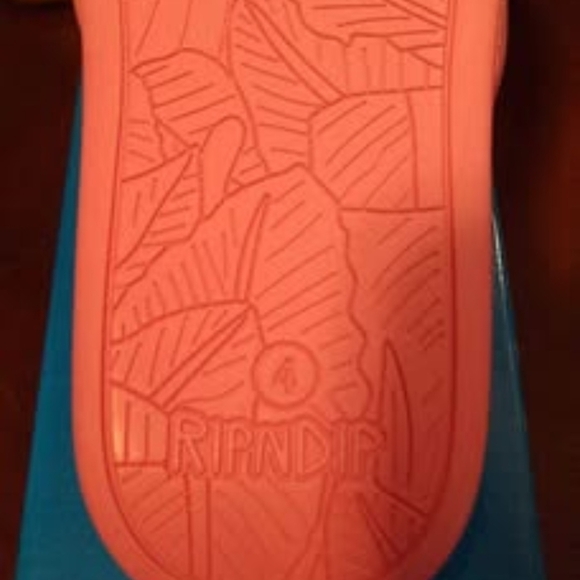 New! Zumiez Ripndip Lord Nermal Pink & Blue Slides Sandals - Picture 4 of 4